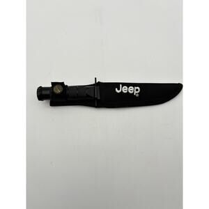 JEEP Survival Knife Fixed Blade 440 Stainless DCC 2010 Combat Black Sheath 9”